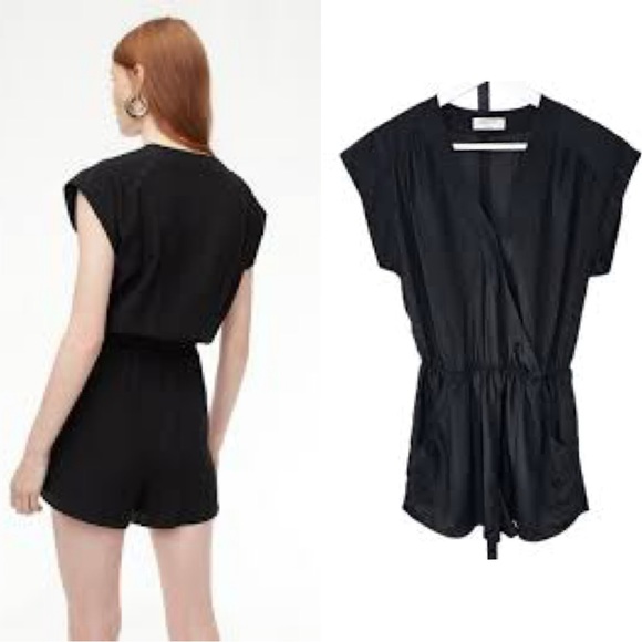 SOLD | Aritzia Babaton Corbett Silk Romper - Picture 5 of 9